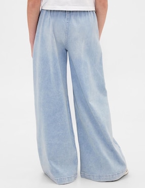 Jeans baggy lavado claro para niña