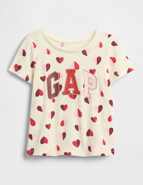 Playera manga corta para niña