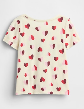 Playera manga corta para niña
