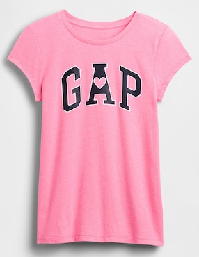 Playera manga corta para niña