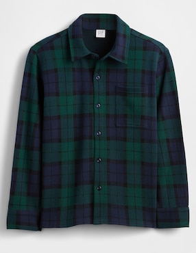 Camisa casual de algodón manga larga para niño