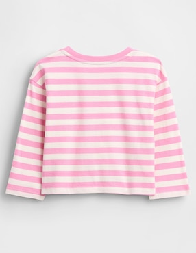 Playera manga larga para niña