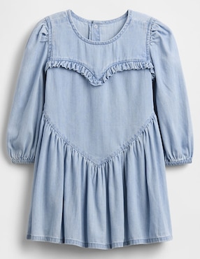 Vestido manga regular para bebé niña