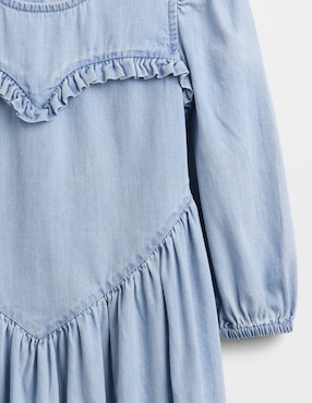 Vestido manga regular para bebé niña