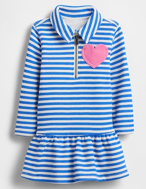 Vestido manga regular para niña