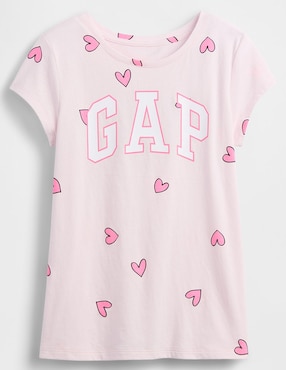 Playera manga corta para niña