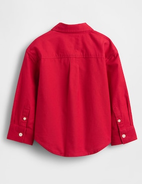 Camisa casual de algodón manga larga para niño