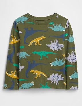 Playera manga larga para bebé niño