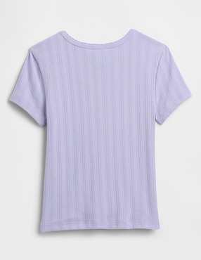 Playera manga corta para niña