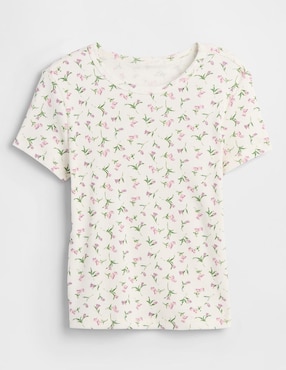 Playera manga corta para niña