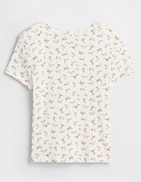 Playera manga corta para niña