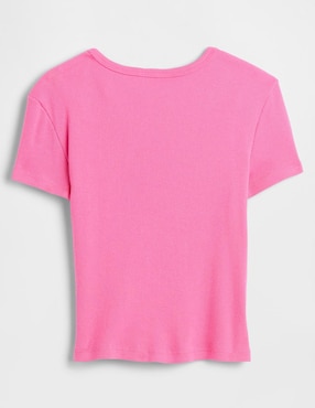 Playera manga corta para niña