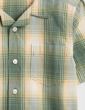 Camisa casual manga corta para niño