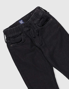 Jeans straight lavado obscuro para niño