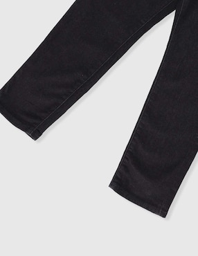 Jeans straight lavado obscuro para niño