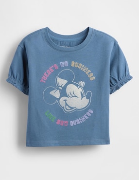 Playera Minnie Mouse manga corta para preescolar niña