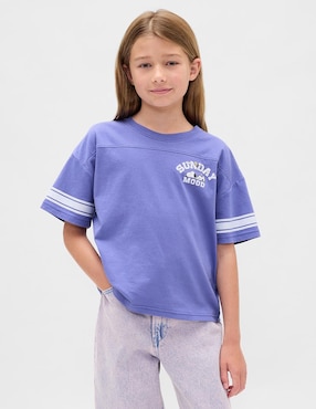 Playera Snoopy manga al codo para niña