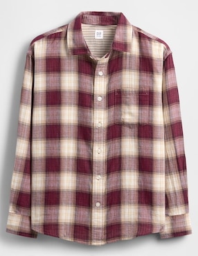 Camisa casual manga larga para niño