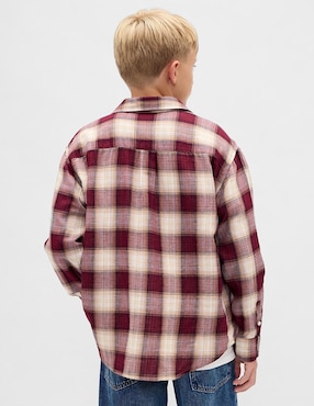 Camisa casual manga larga para niño