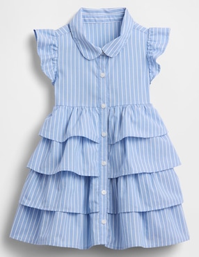 Vestido manga mariposa para niña