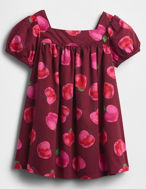 Vestido manga globo para bebé niña