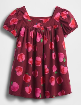 Vestido manga globo para bebé niña