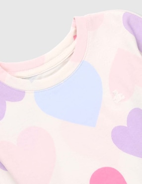 Playera manga larga para bebé niña