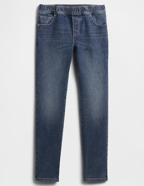 Jeans slim lavado medio para niño