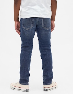 Jeans slim lavado medio para niño