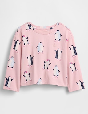 Playera manga larga para bebé / infantil niña