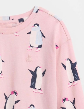 Playera manga larga para bebé / infantil niña