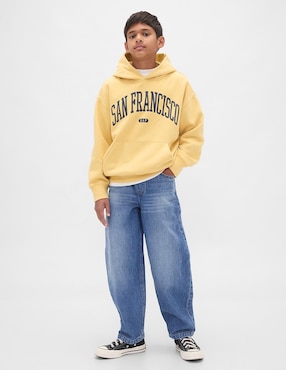 Jeans baggy deslavado para niño