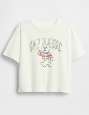 Playera manga corta para niña