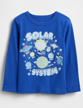 Playera manga larga para niño