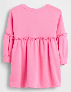 Vestido manga globo para niña