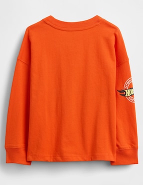 Playera Hot Wheels manga larga para bebé niño