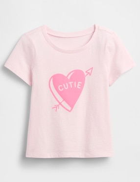 Playera manga corta para preescolar niña