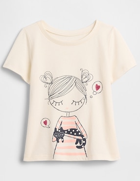 Playera manga corta para preescolar niña