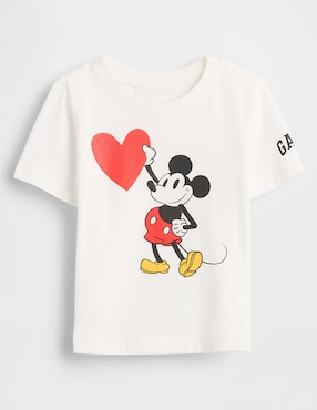 Playera Mickey Mouse manga corta para bebé niño