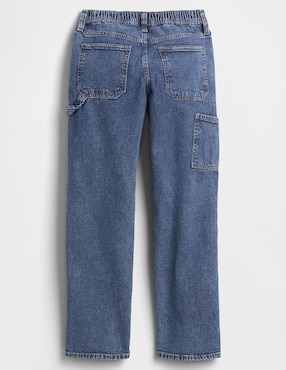 Jeans carpenter straight lavado medio para niño