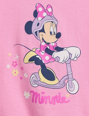 Playera Minnie Disney manga corta para niña