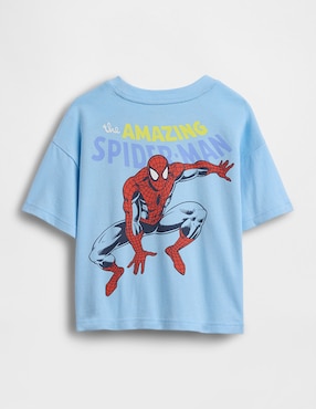 Playera Spider-Man Marvel manga corta para niño