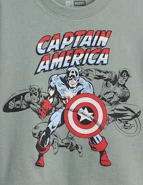 Playera manga al codo para niño