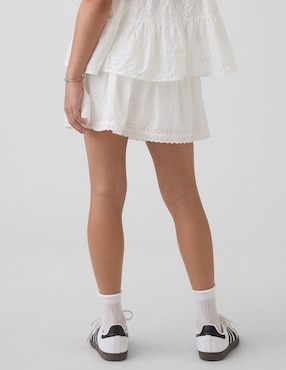 Falda de algodón para niña