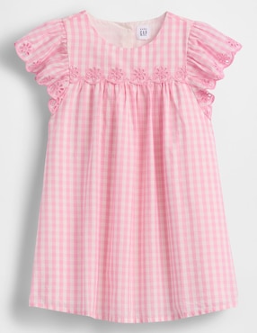 Vestido manga mariposa para niña