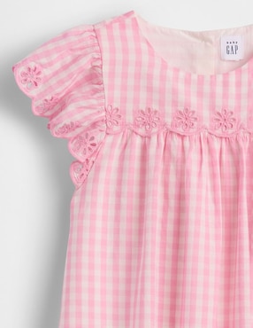 Vestido manga mariposa para niña