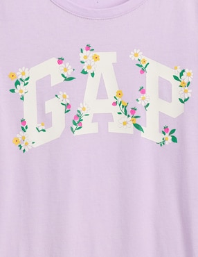 Playera manga corta para niña