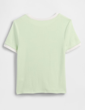 Playera manga corta para niña