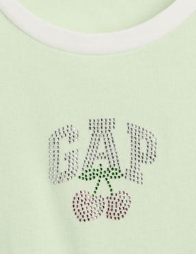 Playera manga corta para niña
