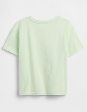 Playera Snoopy manga corta para niña